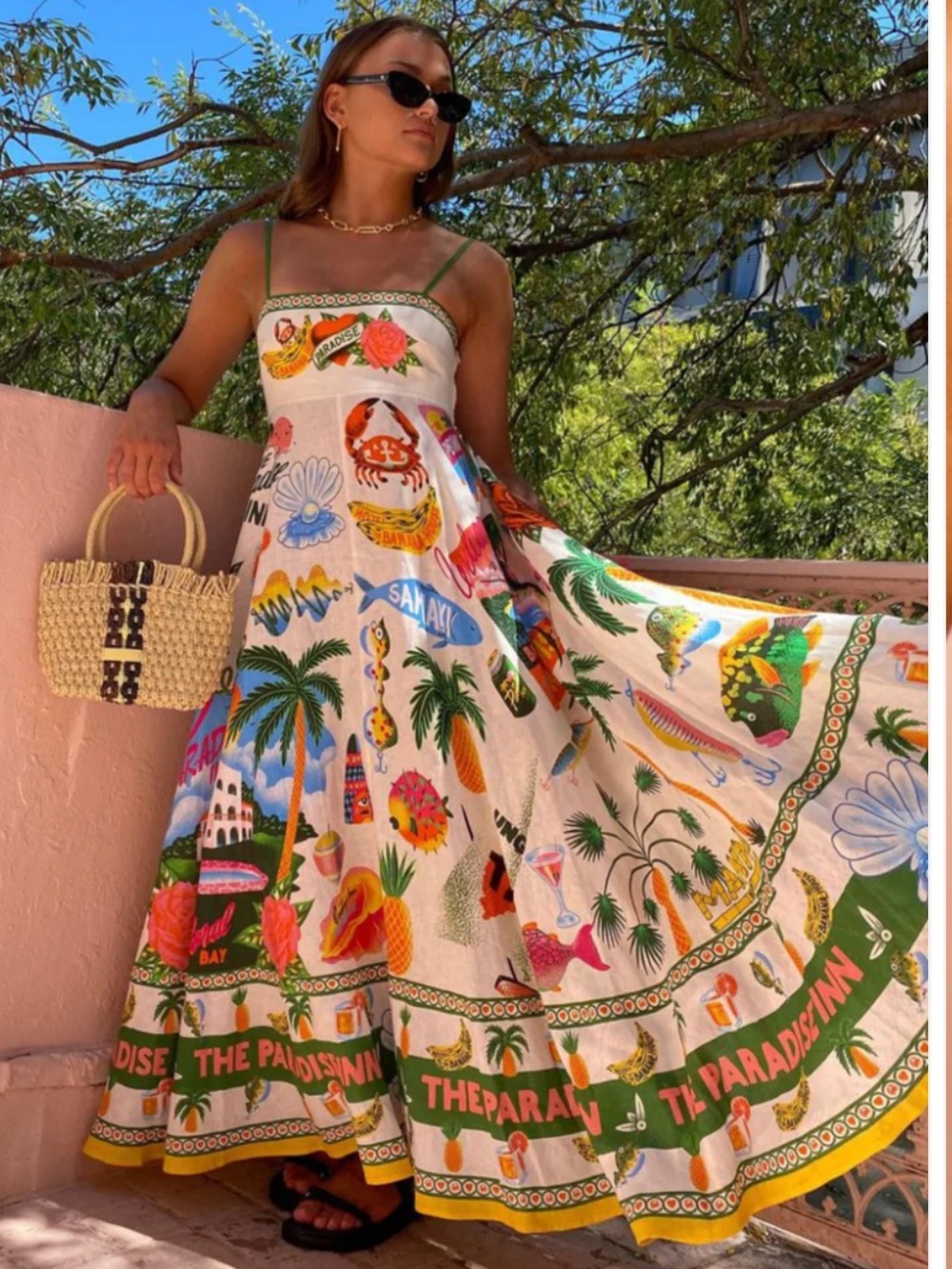 REVOLVE  ✨ Paradiso ANTHRO tropical maxi dress | Sz L